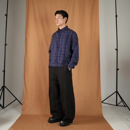 SISBURMA Distressed Flannel Shirt