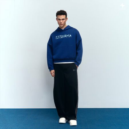 SISBURMA FLOAT COTTON REVERSIBLE HOODIE