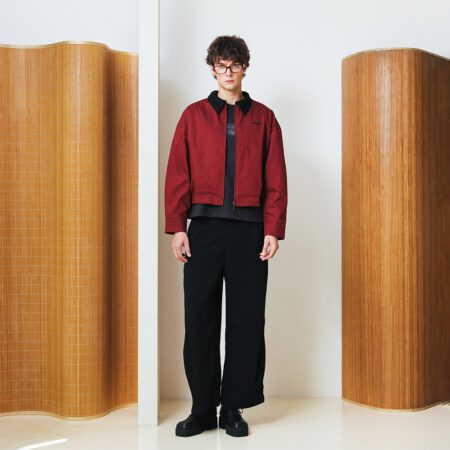 SISBURMA Black Collar Worker Jacket